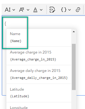 Bracket and Name field Bracket and Name field